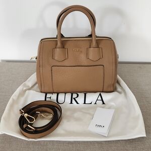 Furla Brown Leather Satchel